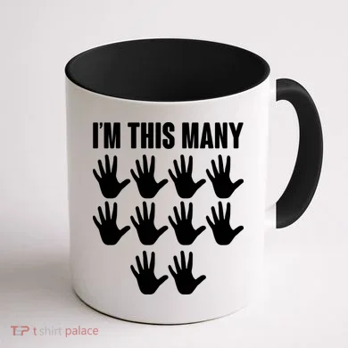 I'm This Many - 50th Birthday Coffee Mug back