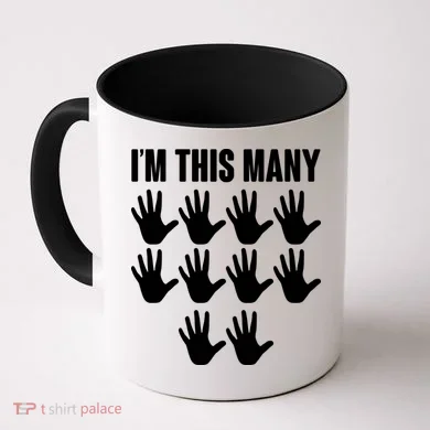 I'm This Many - 50th Birthday Coffee Mug