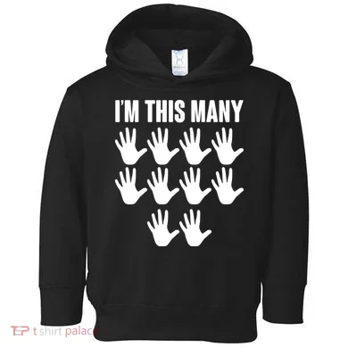 I'm This Many - 50th Birthday Toddler Hoodie