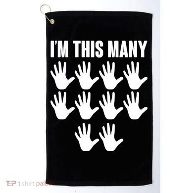 I'm This Many - 50th Birthday Golf Towel
