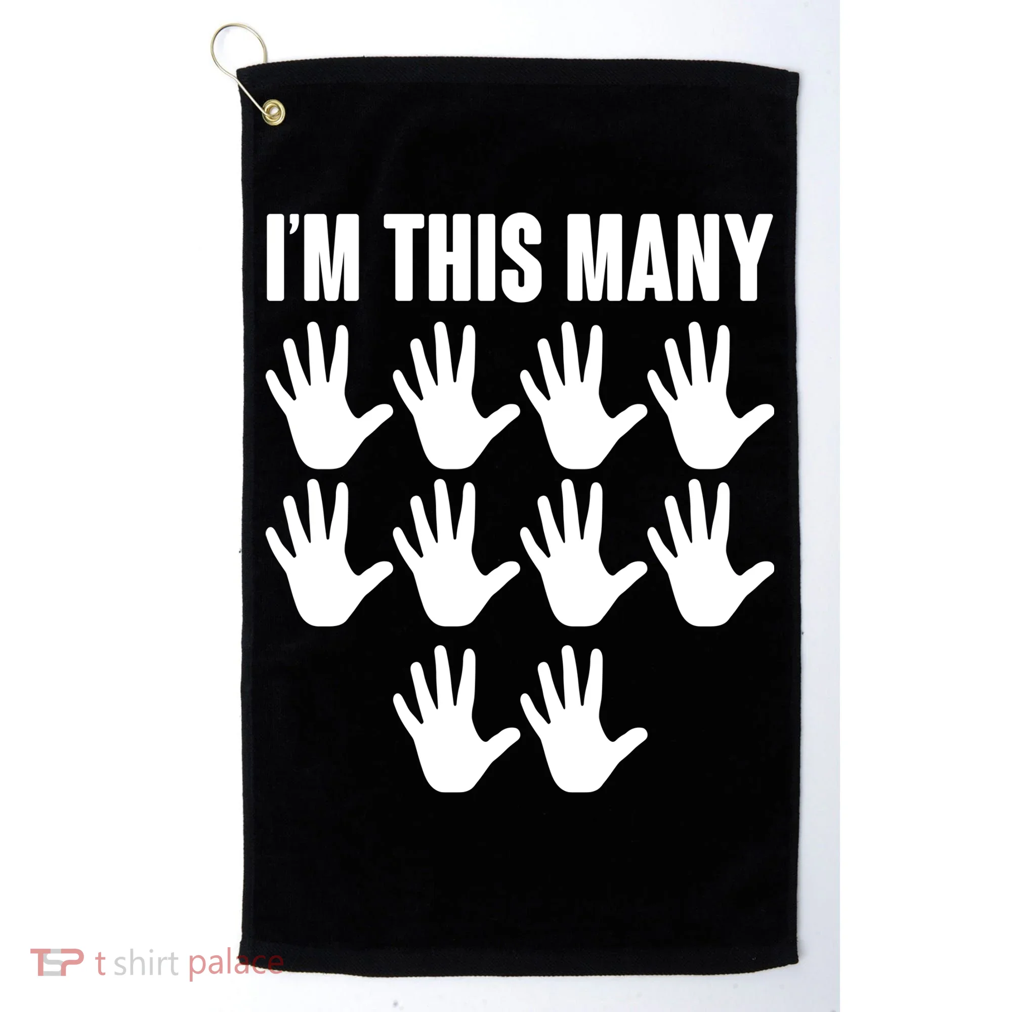 I'm This Many - 50th Birthday Golf Towel