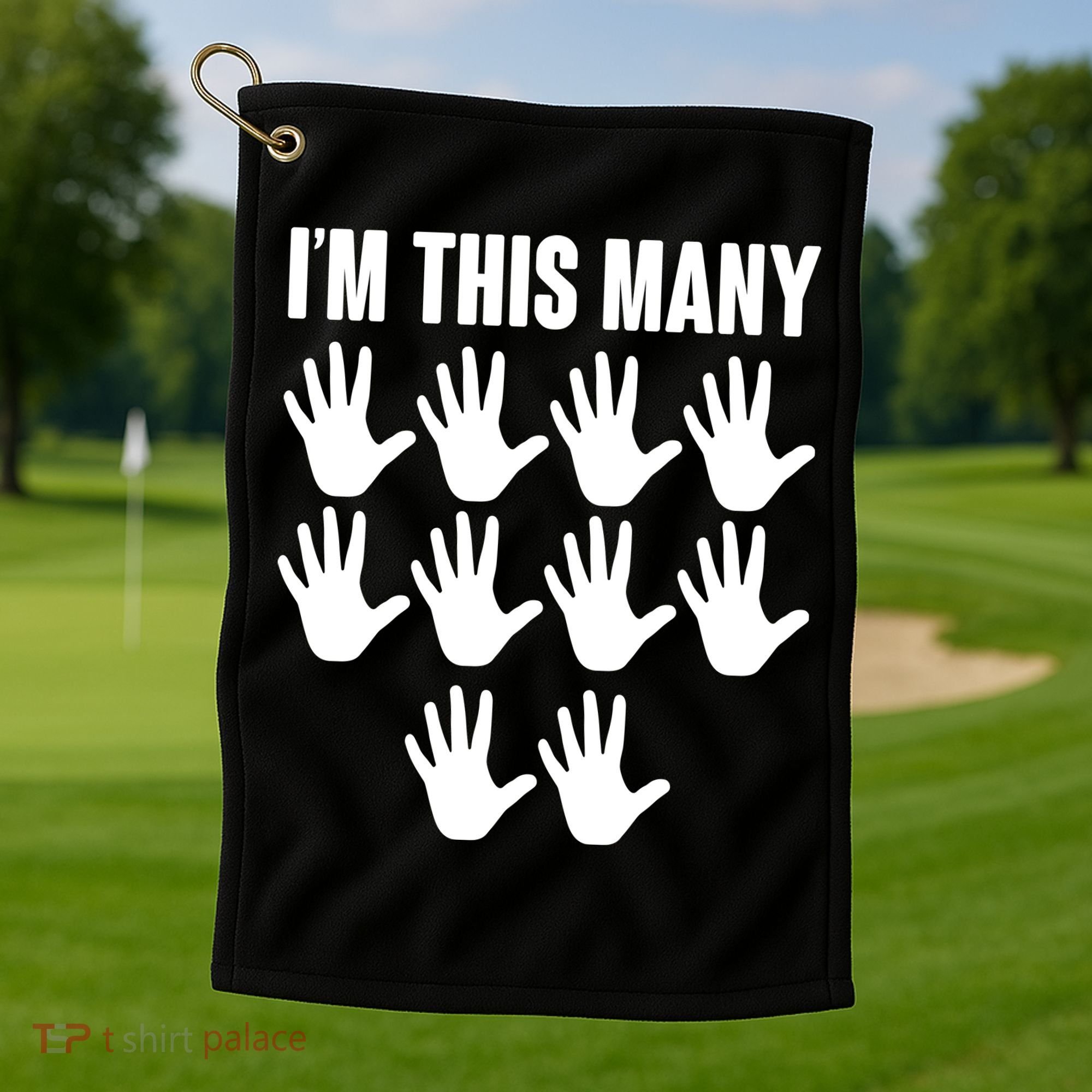 I'm This Many - 50th Birthday Golf Towel