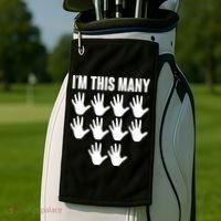 I'm This Many - 50th Birthday Golf Towel thumb 2