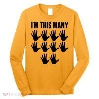 I'm This Many - 50th Birthday Long Sleeve Shirt thumb 0