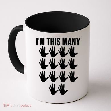 I'm This Many - 70th Birthday Coffee Mug