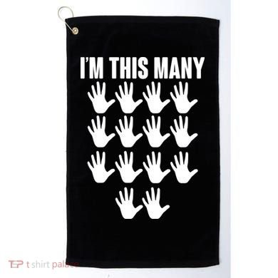 I'm This Many - 70th Birthday Golf Towel