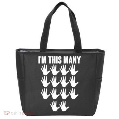 I'm This Many - 70th Birthday Tote Bag