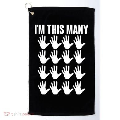 I'm This Many - 80th Birthday Golf Towel