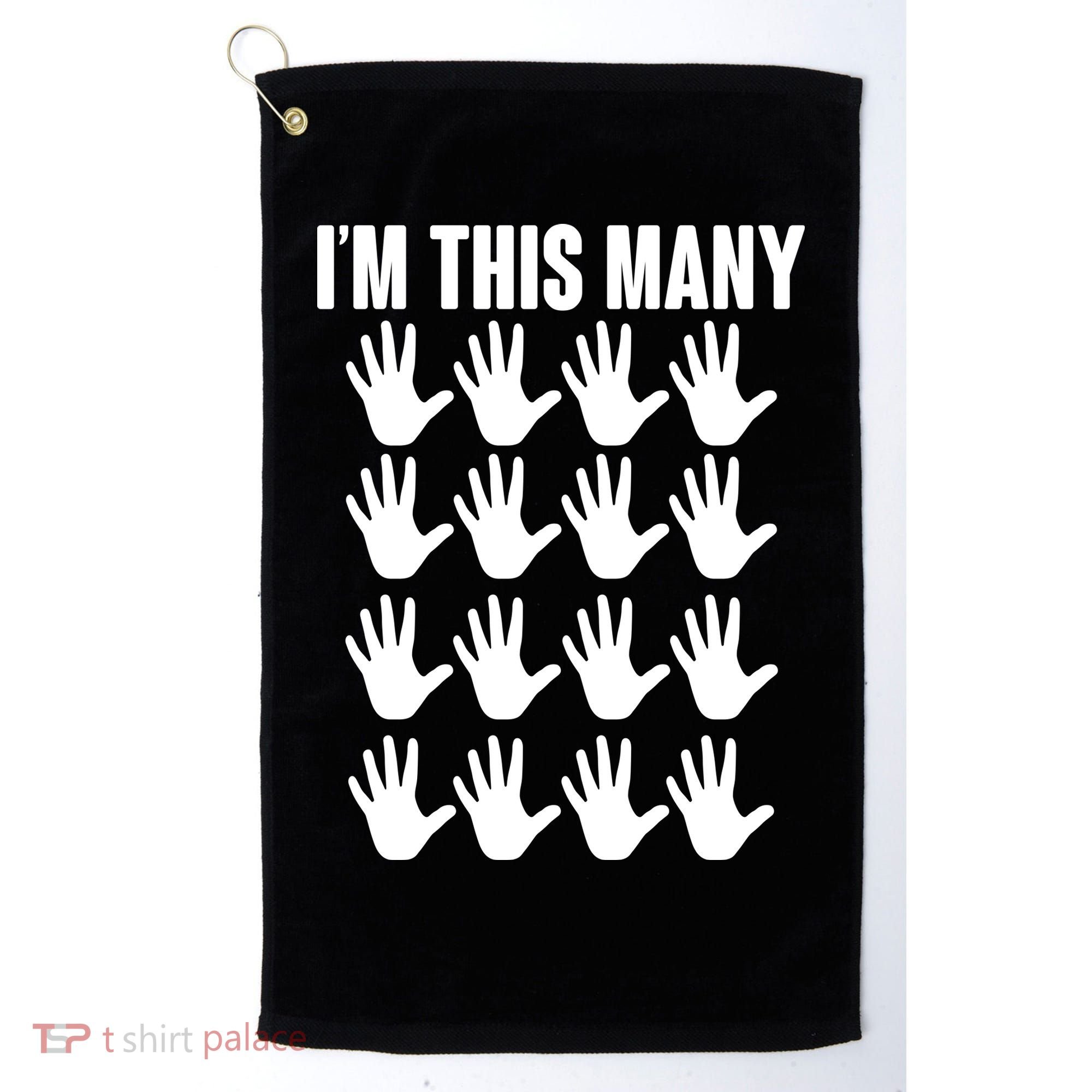 I'm This Many - 80th Birthday Golf Towel