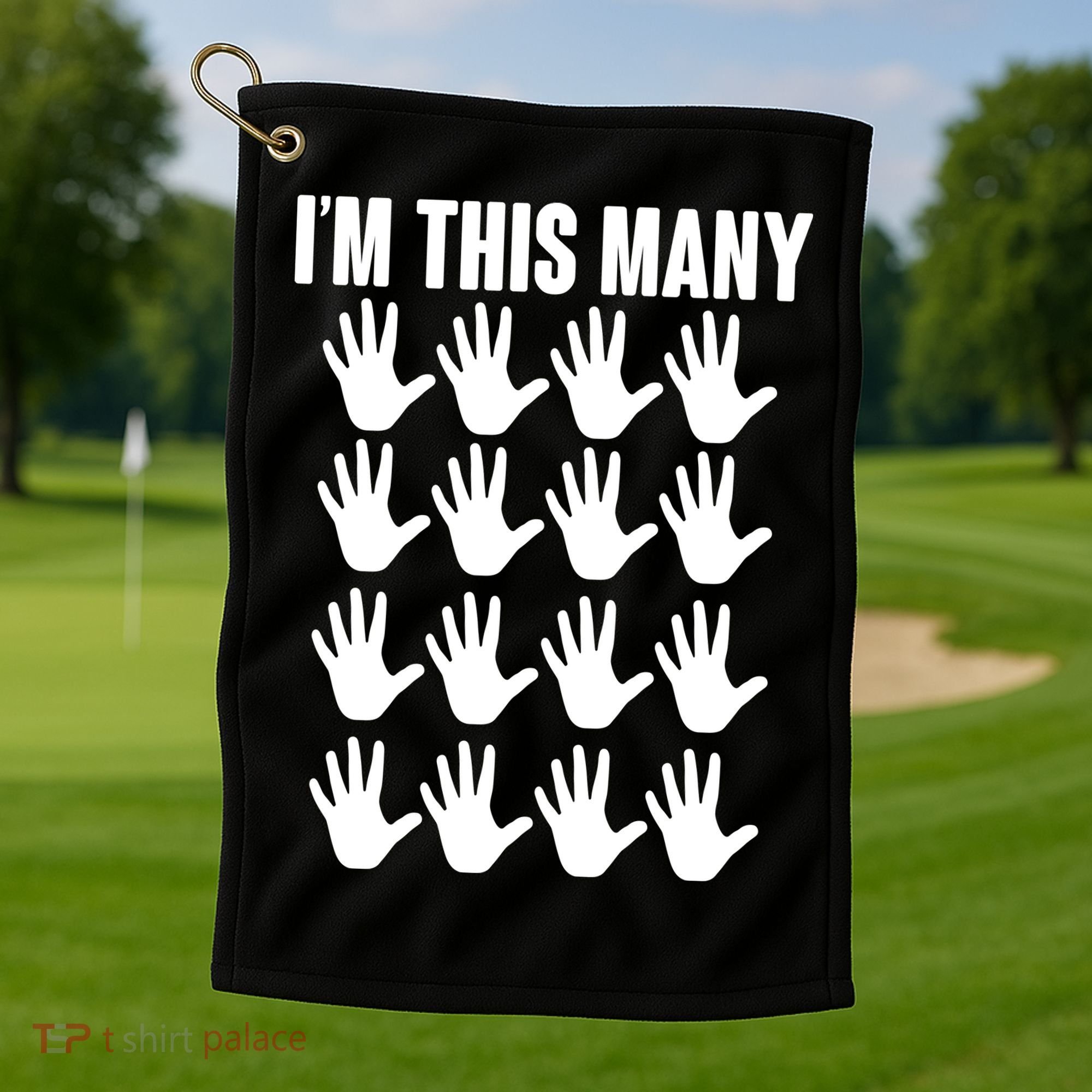 I'm This Many - 80th Birthday Golf Towel