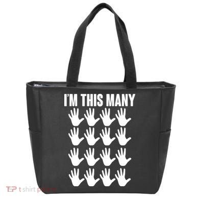 I'm This Many - 80th Birthday Tote Bag