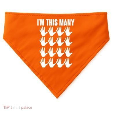 I'm This Many - 80th Birthday USA-Made Doggie Bandana