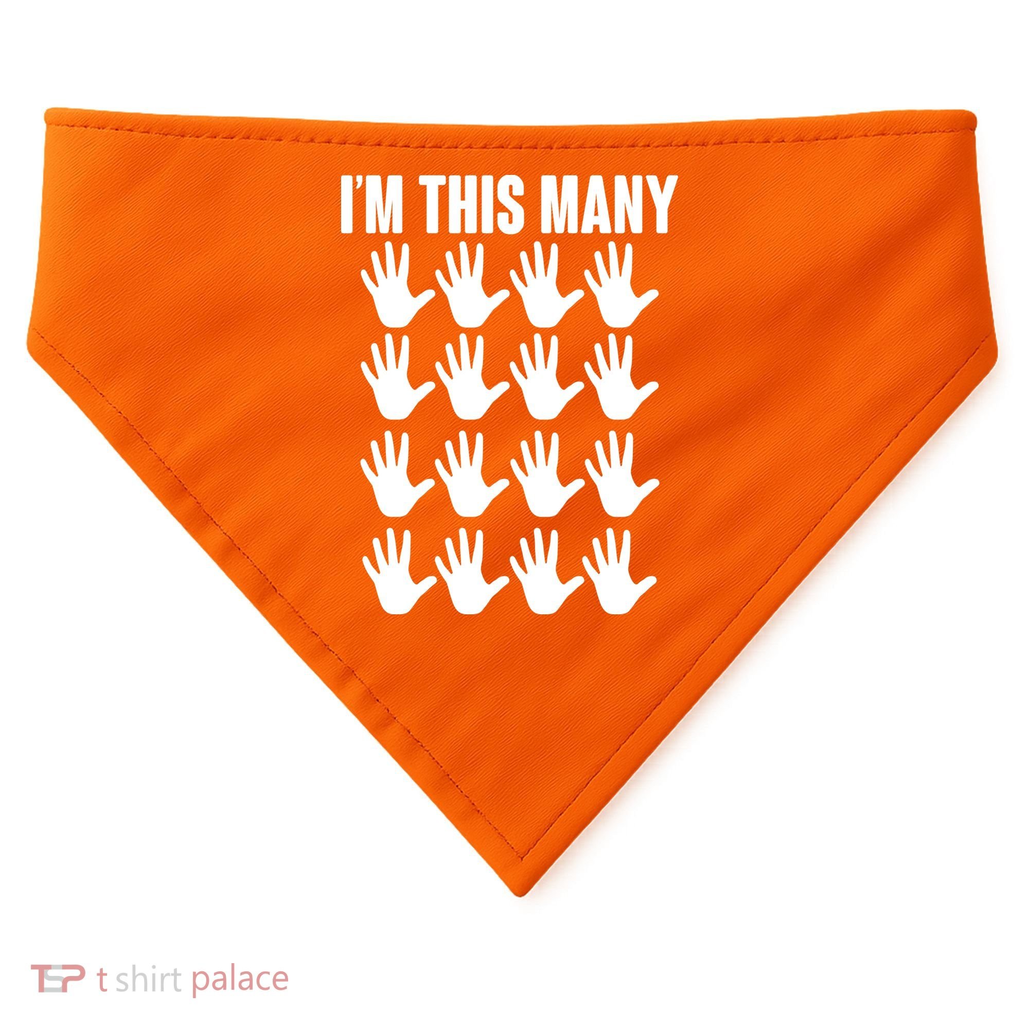I'm This Many - 80th Birthday USA-Made Doggie Bandana