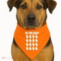 I'm This Many - 80th Birthday USA-Made Doggie Bandana thumb 1