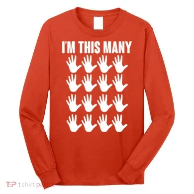 I'm This Many - 80th Birthday Long Sleeve Shirt