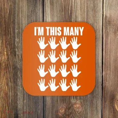 I'm This Many - 80th Birthday Coaster