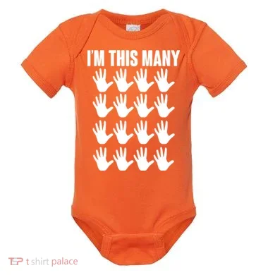 I'm This Many - 80th Birthday Baby Bodysuit