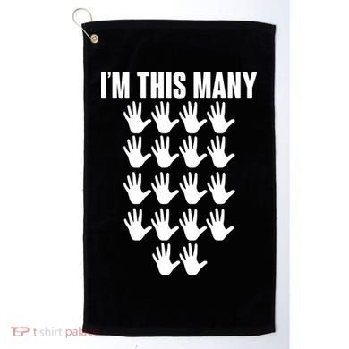 I'm This Many - 90th Birthday Golf Towel