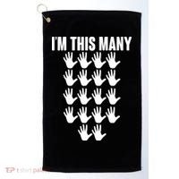 I'm This Many - 90th Birthday Golf Towel thumb 0