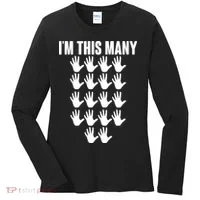 I'm This Many - 90th Birthday Women's Long Sleeve Shirt thumb 0