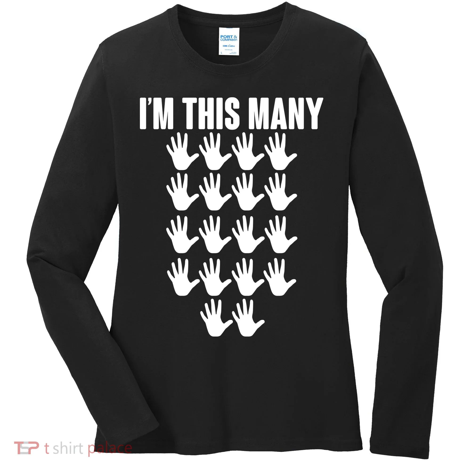 I'm This Many - 90th Birthday Women's Long Sleeve Shirt