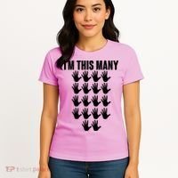 I'm This Many - 90th Birthday Women's T-Shirt thumb 4