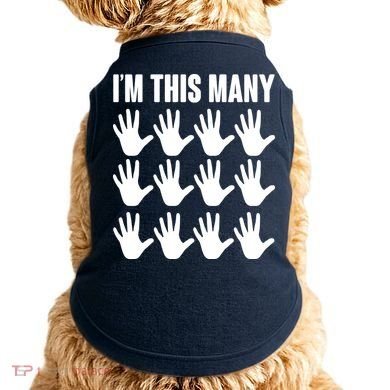 I'm This Many 60th Birthday Doggie Tank