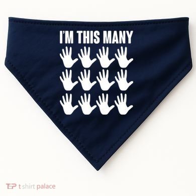 I'm This Many 60th Birthday USA-Made Doggie Bandana