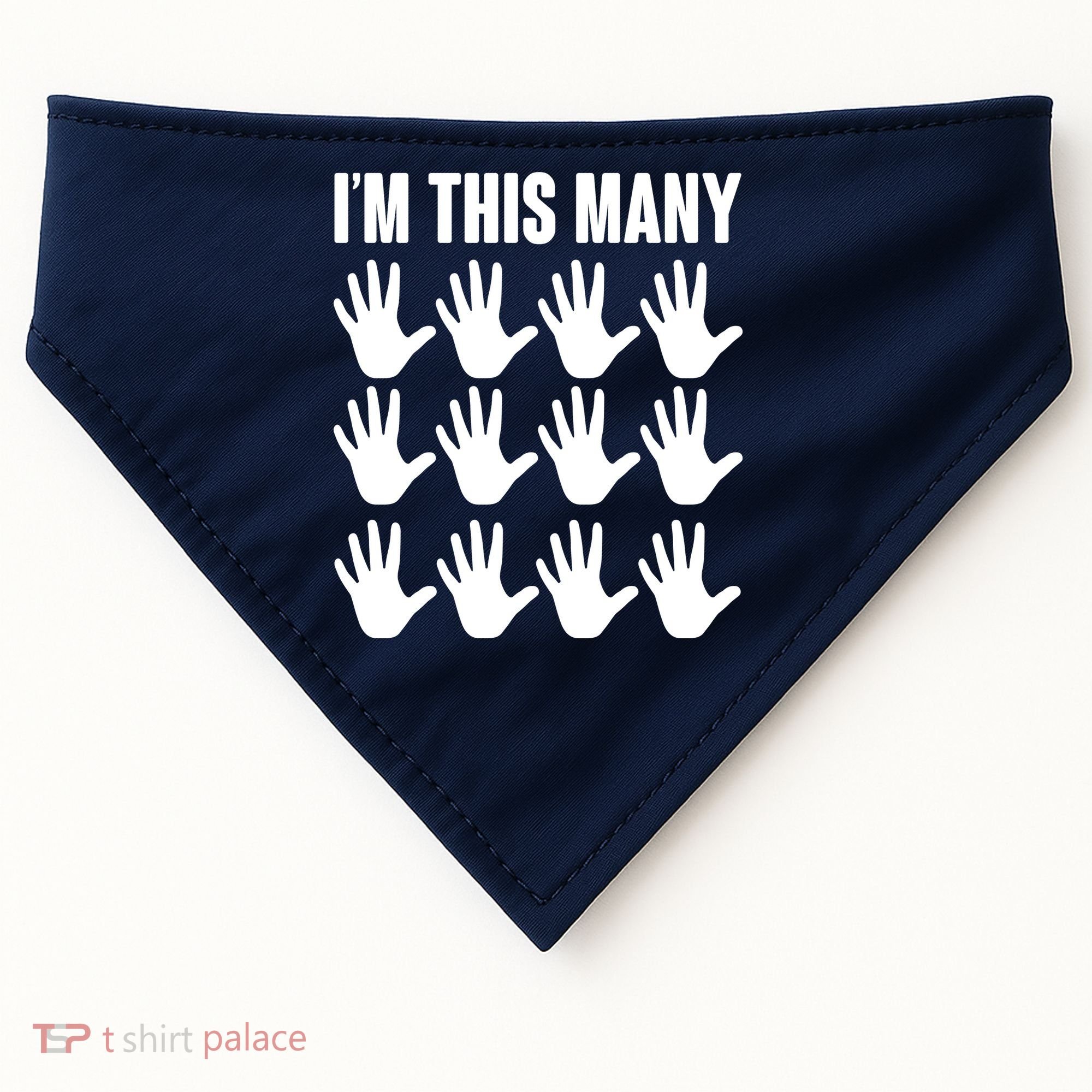 I'm This Many 60th Birthday USA-Made Doggie Bandana