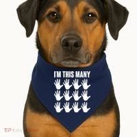 I'm This Many 60th Birthday USA-Made Doggie Bandana thumb 1