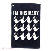 I'm This Many 60th Birthday Golf Towel thumb 0