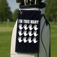 I'm This Many 60th Birthday Golf Towel thumb 2