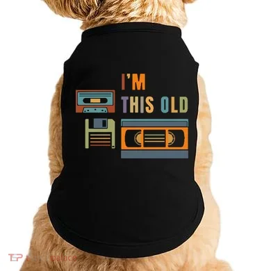 I'm This Old Retro Throwback Birthday Doggie Tank