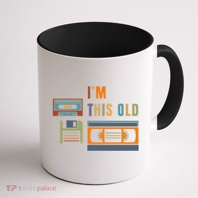 I'm This Old Retro Throwback Birthday Coffee Mug back
