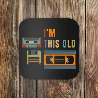I'm This Old Retro Throwback Birthday Coaster