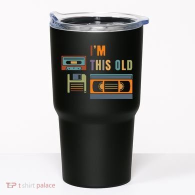I'm This Old Retro Throwback Birthday Tumbler