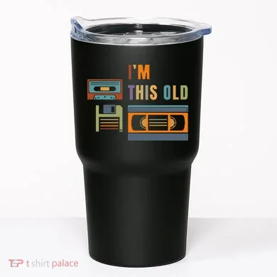 I'm This Old Retro Throwback Birthday Tumbler