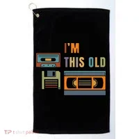 I'm This Old Retro Throwback Birthday Golf Towel thumb 0