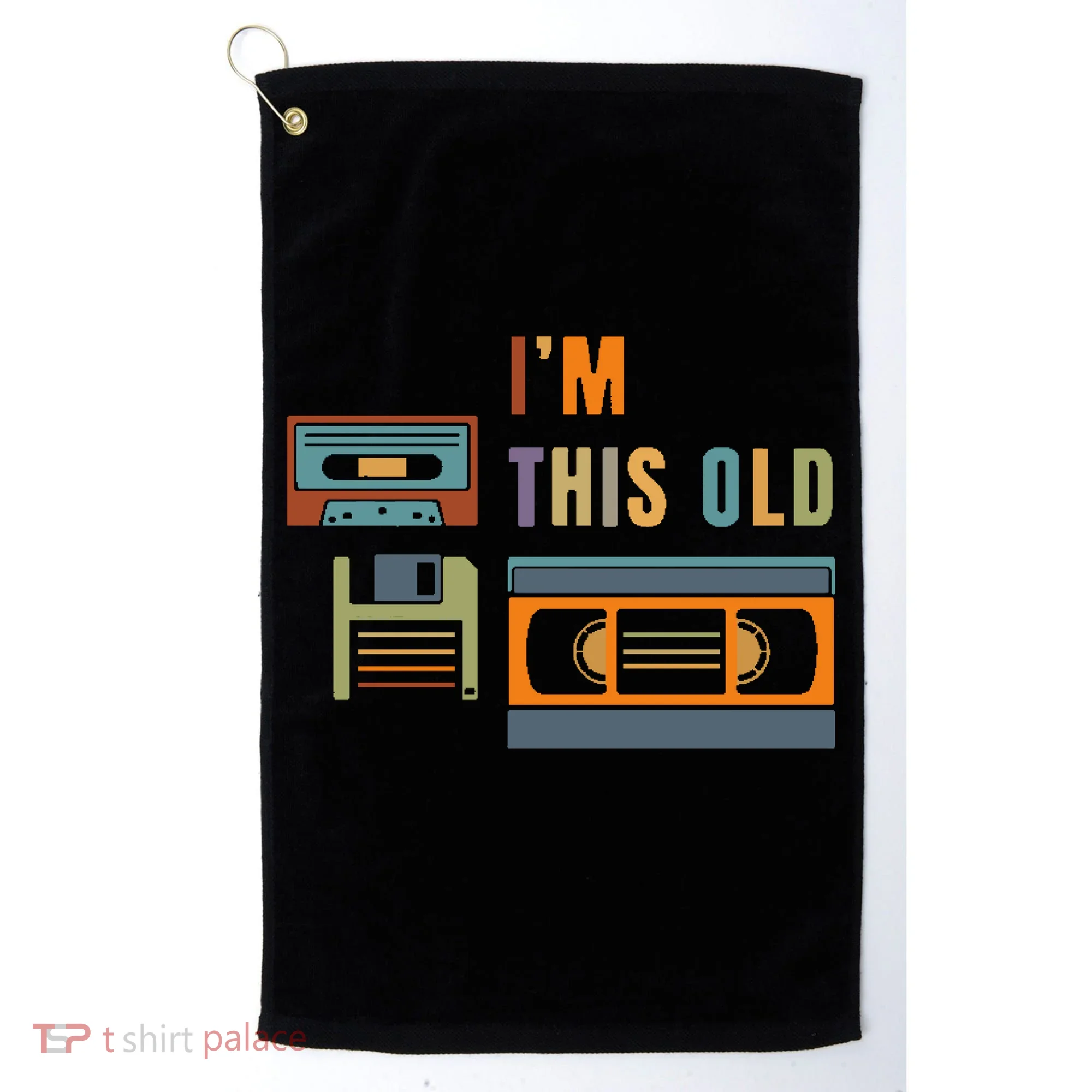 I'm This Old Retro Throwback Birthday Golf Towel