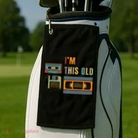 I'm This Old Retro Throwback Birthday Golf Towel thumb 2