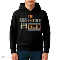 I'm This Old Retro Throwback Birthday Kids Hoodie thumb 4
