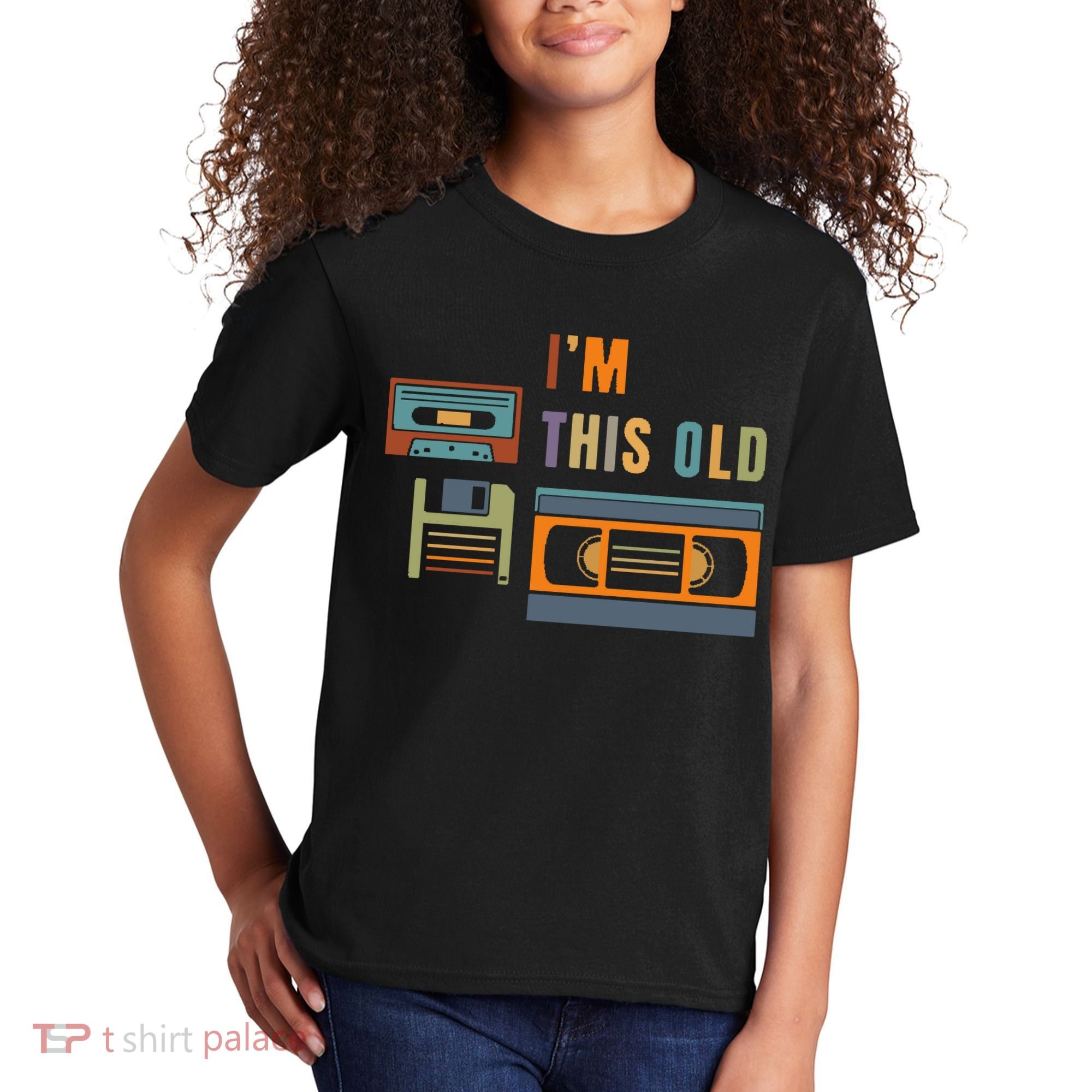 I'm This Old Retro Throwback Birthday Kids T-Shirt