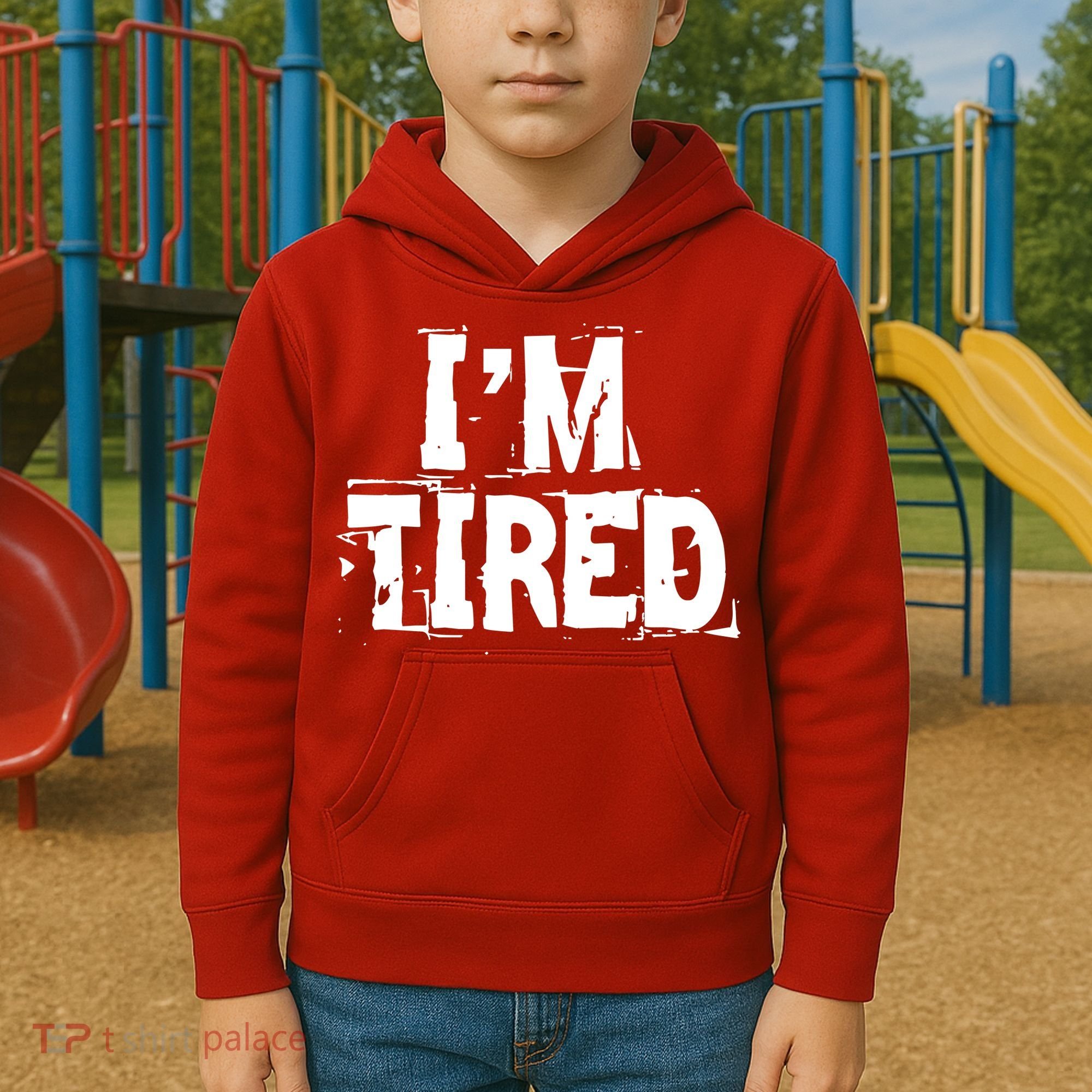 I'm Tired Kids Hoodie
