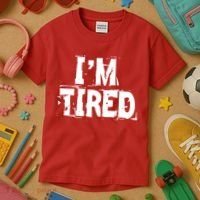 I'm Tired Kids T-Shirt thumb 3