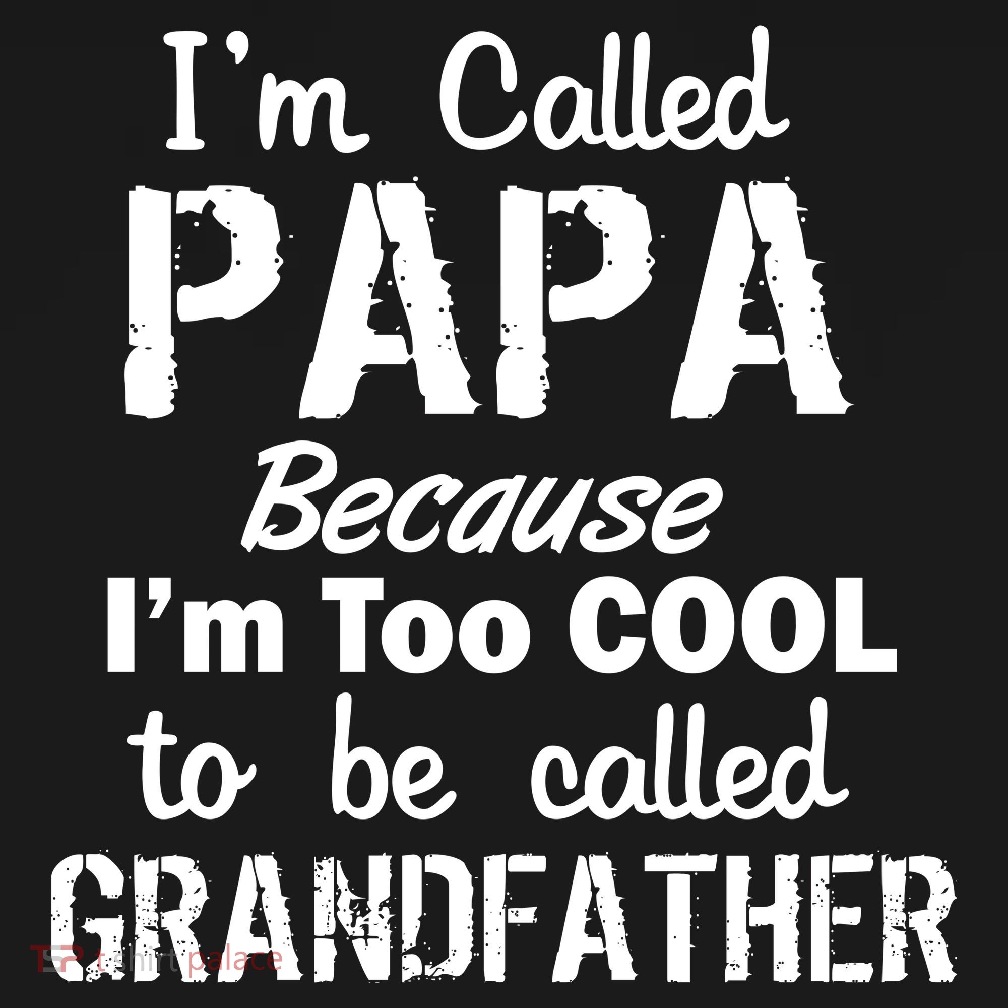 I'm Too Cool To Be Called Grandfather Papa Ornament