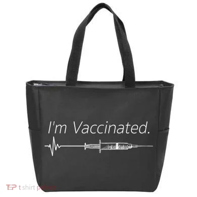 I'm Vaccinated Shot Tote Bag
