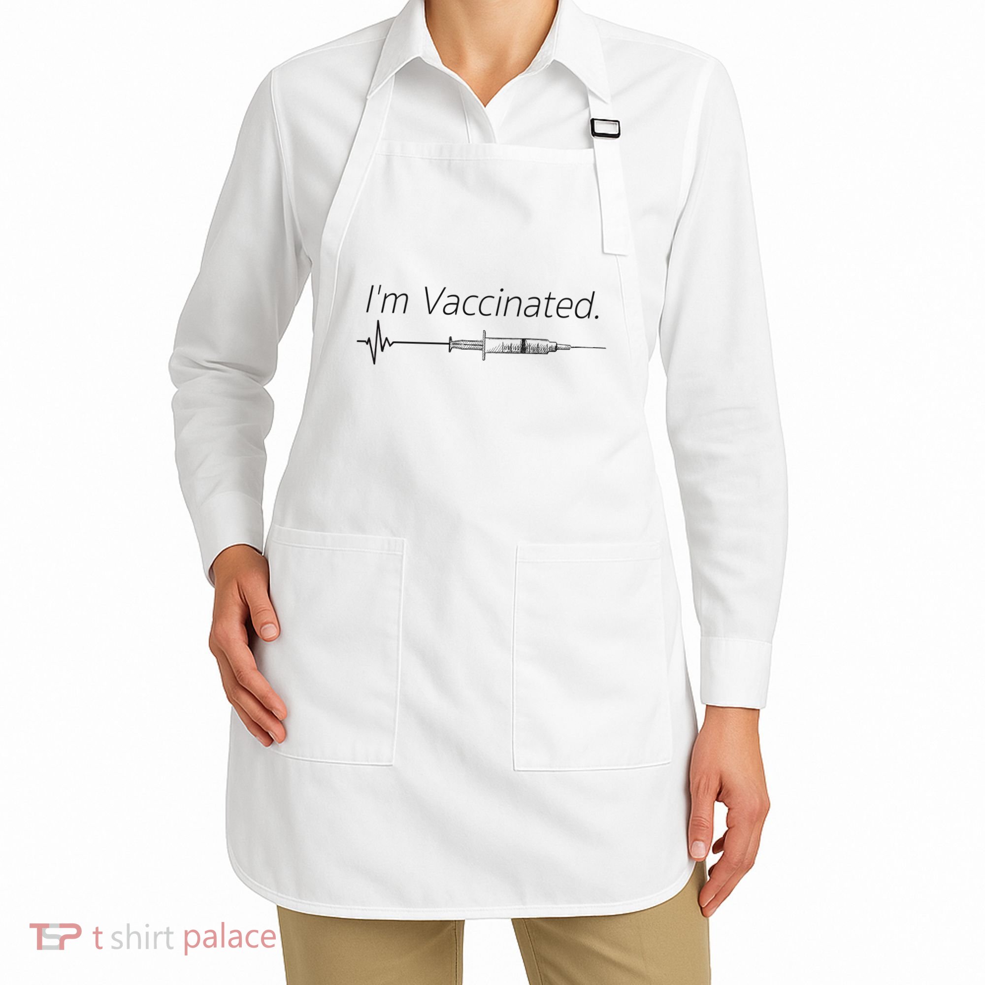 I'm Vaccinated Shot Apron