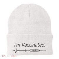 I'm Vaccinated Shot Beanie thumb 0