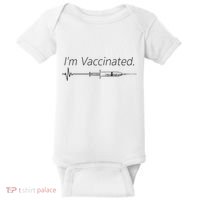 I'm Vaccinated Shot Baby Bodysuit thumb 0