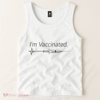 I'm Vaccinated Shot Tank Top thumb 2